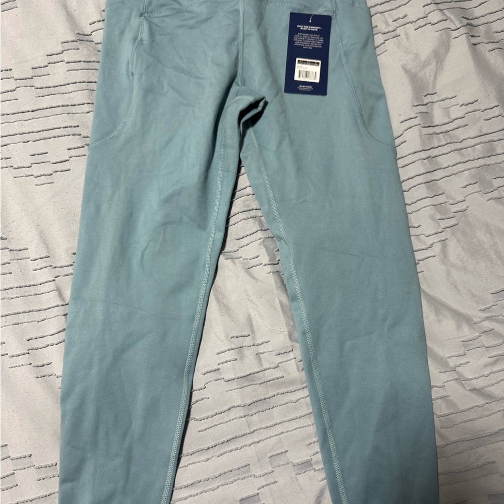 NWT Women’s Sz Large Marika Light Blue High-Waist Leggings 25”